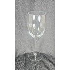 Vintage Crystal Wine Glass Clear Stemmed Barware 6.5"