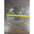 Vintage Clear Glass Mixing Bowl | 9.5" Round Utility Bowl