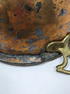 Vintage Copper Plated Pot With Cast Brass Handles