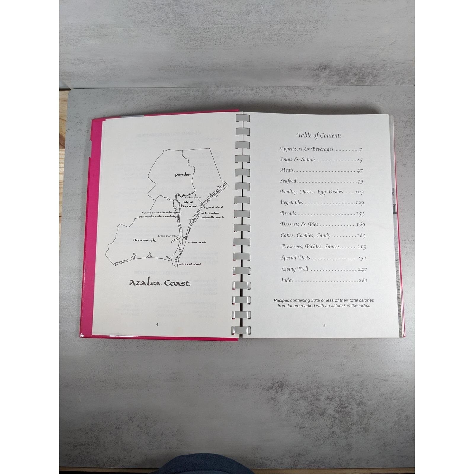 1985 Azalea Coast Cookbook Wilmington NC Spiral Community Book