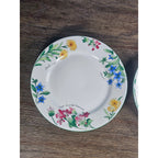 Vintage Majesticware Geranium Dessert Plates Set of 2 Sue Zipkin 8 Inch