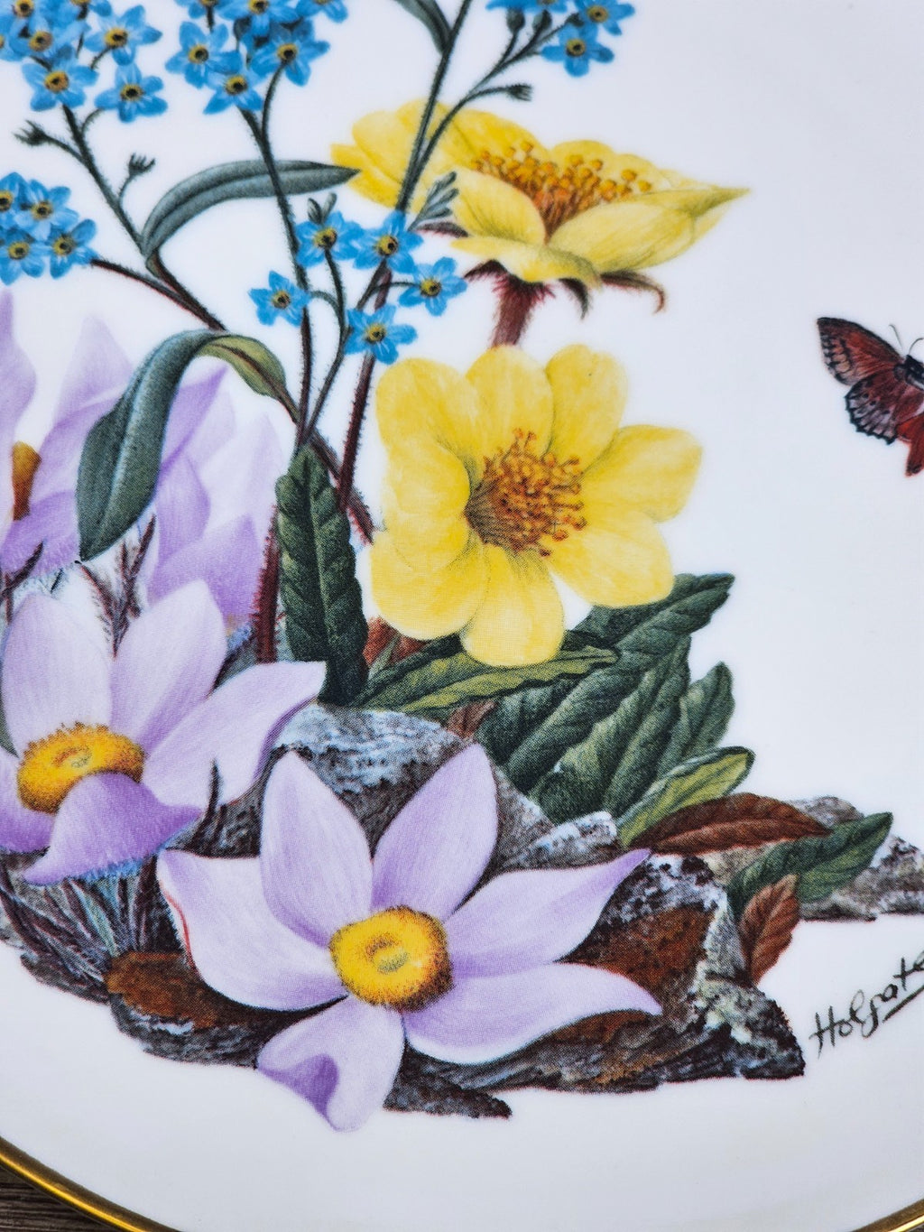 1978 Alaskan Wildflowers Plate – Sierra Club Wilderness Series – Franklin Porcel