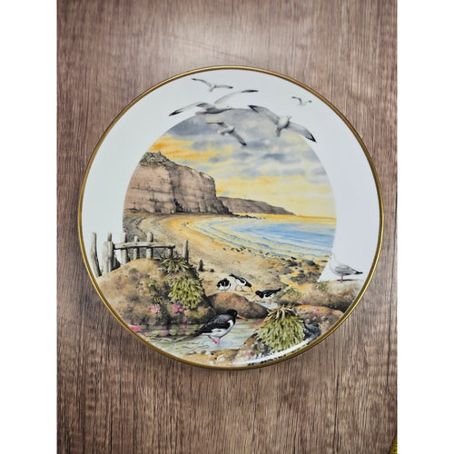 Franklin Porcelain February on the Coast Plate by Peter Barrett 9 Inch