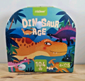 New Mideer Limited Dinosaur Age 104 pcs Jigsaw Puzzle w/ Case Sealed