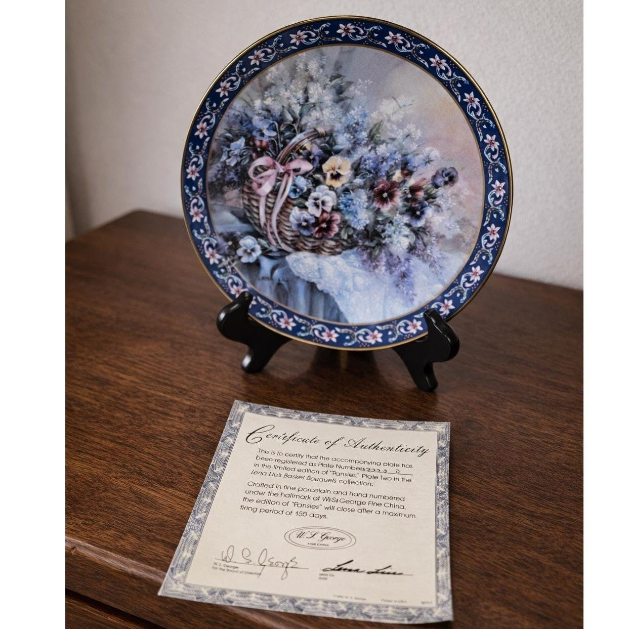 Lena Liu Collector Plate W L George Bradford Exchange China