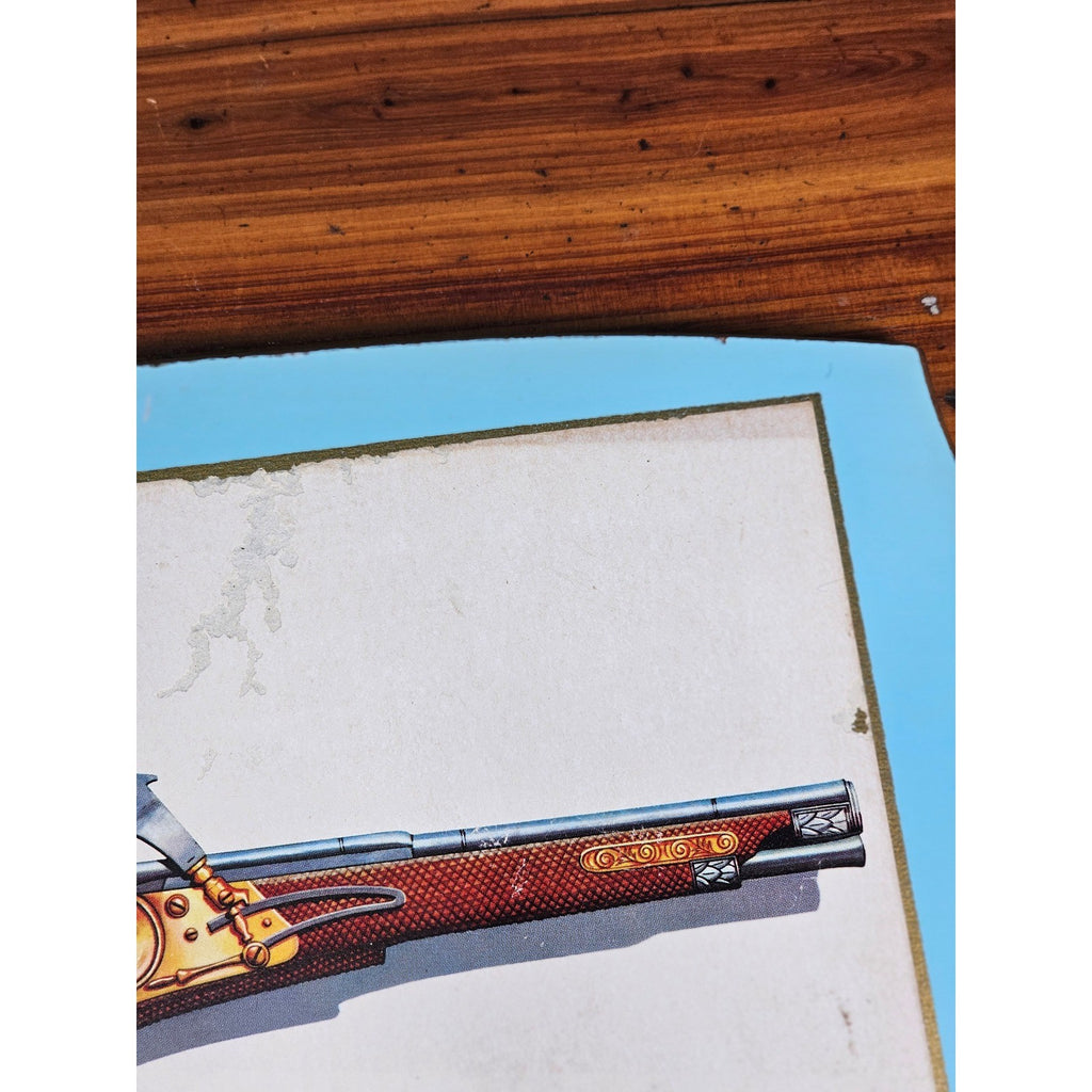 Vintage Firearms Illustration Wall Plaque – Austrian Wheellock Pistol 1655