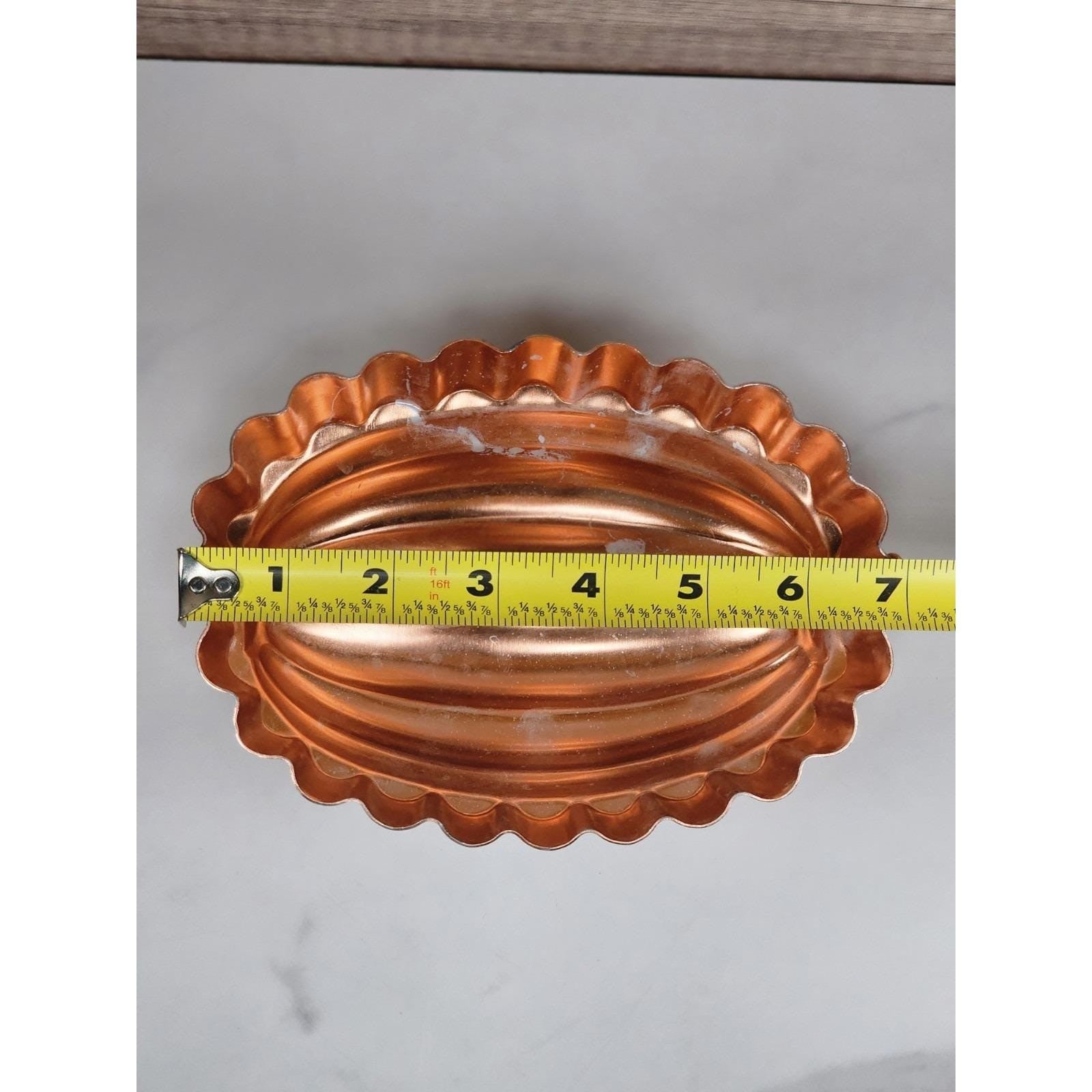 Vintage Copper Aluminum Melon Jello Mold with Hanger Kitchen Wall Decor