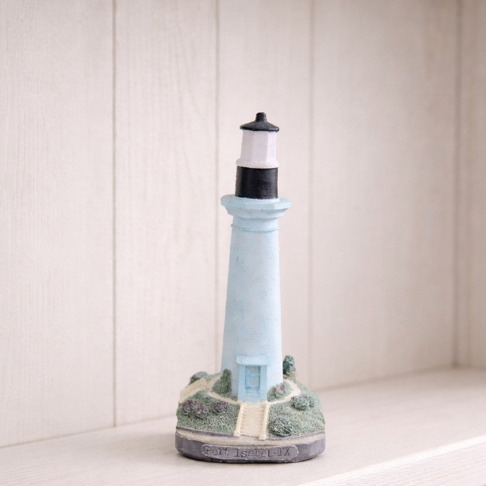 Vintage Port Isabel Texas Lighthouse Figurine Resin Coastal Decor