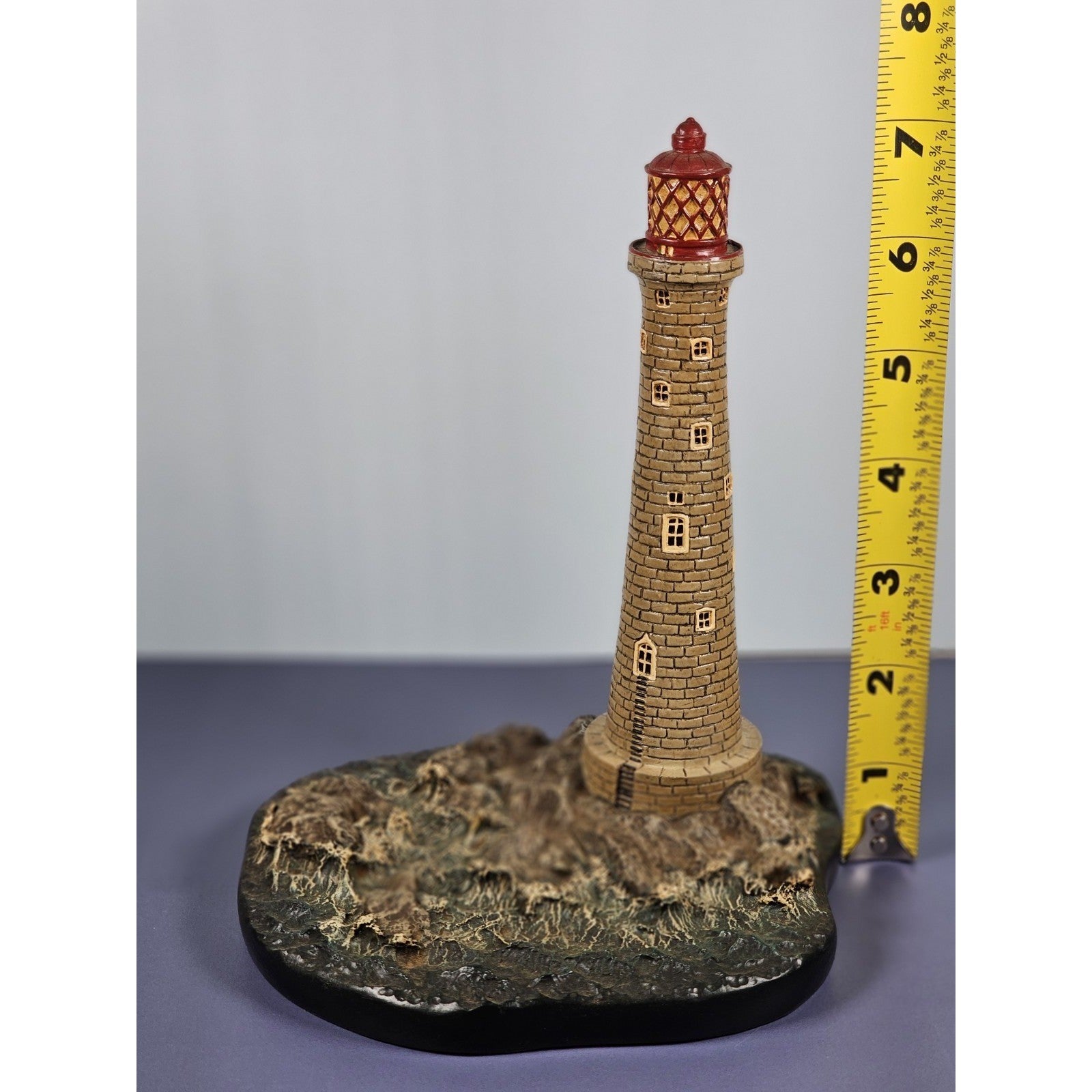 Vintage Danbury Mint Historic Eddystone Lighthouse Sculpture Plymouth England