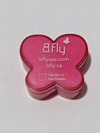 Bfly 10k Gold Fuchsia Stone Butterfly Pendant with Case