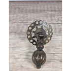 Vintage Brass Bronze Drawer Knobs Set 3 Ornate Cabinet Pulls