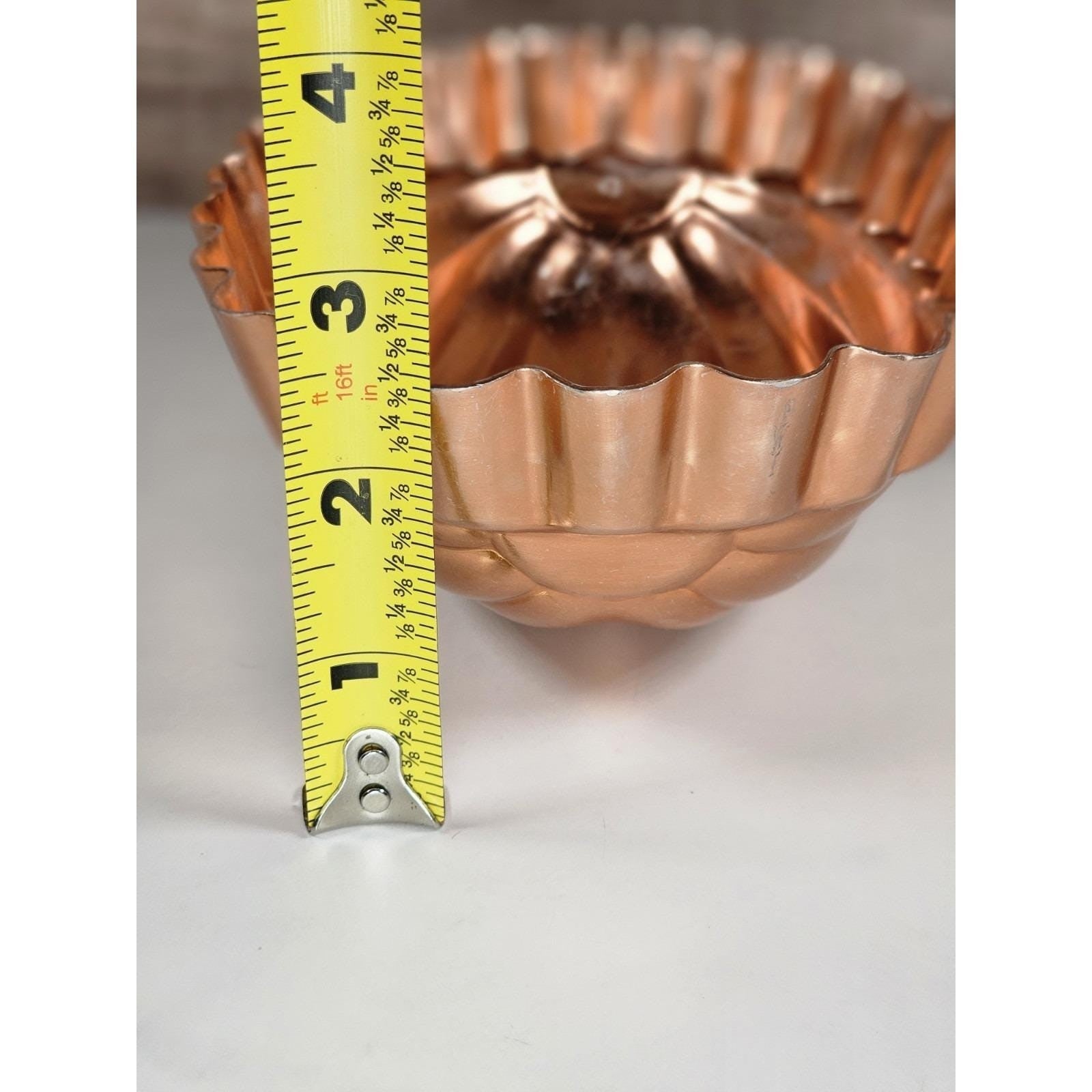 Vintage Copper Aluminum Melon Jello Mold with Hanger Kitchen Wall Decor