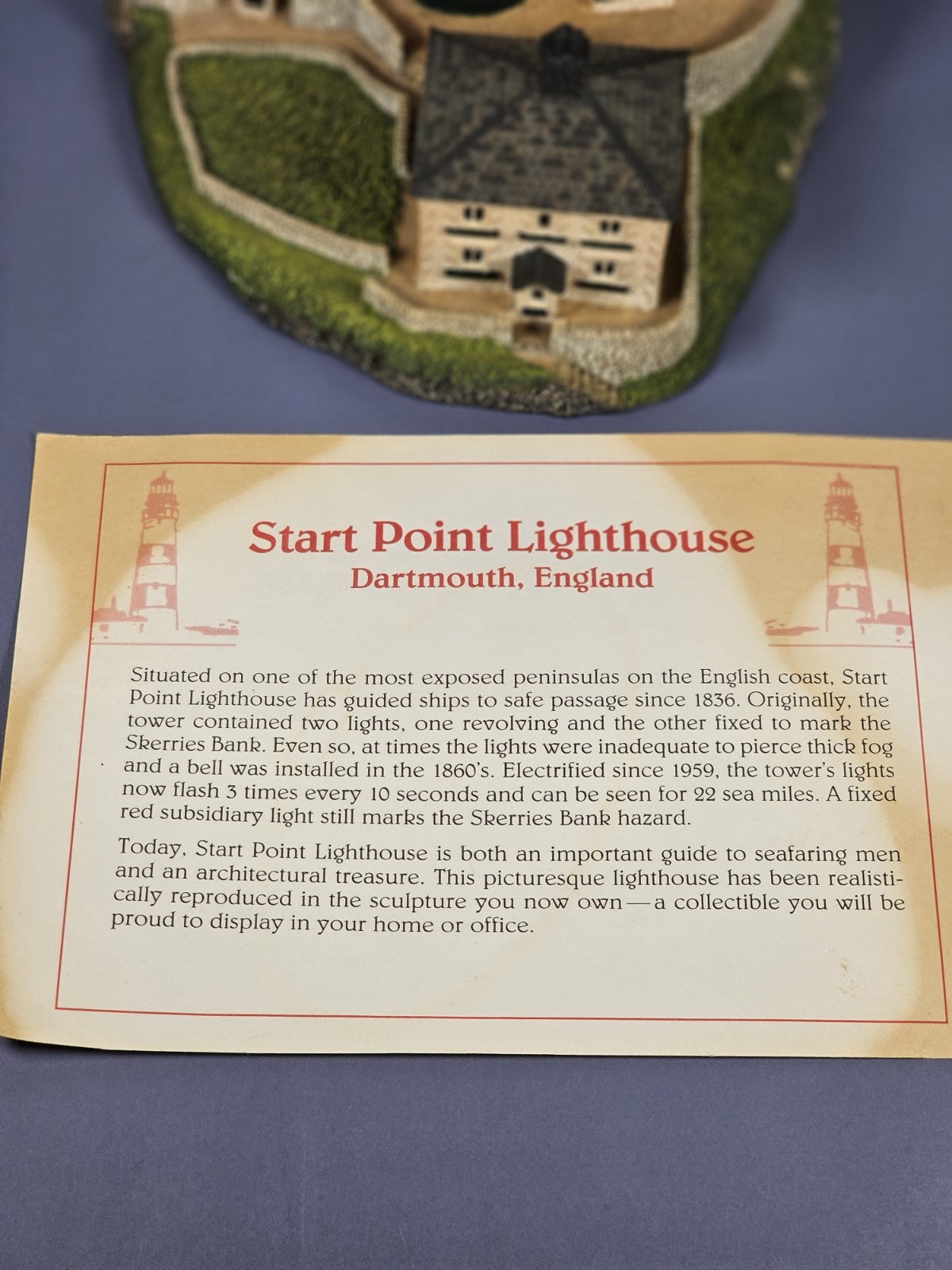 Start Point Point Lighthouse The Danbury Mint - Dartmouth, England Figure 1993
