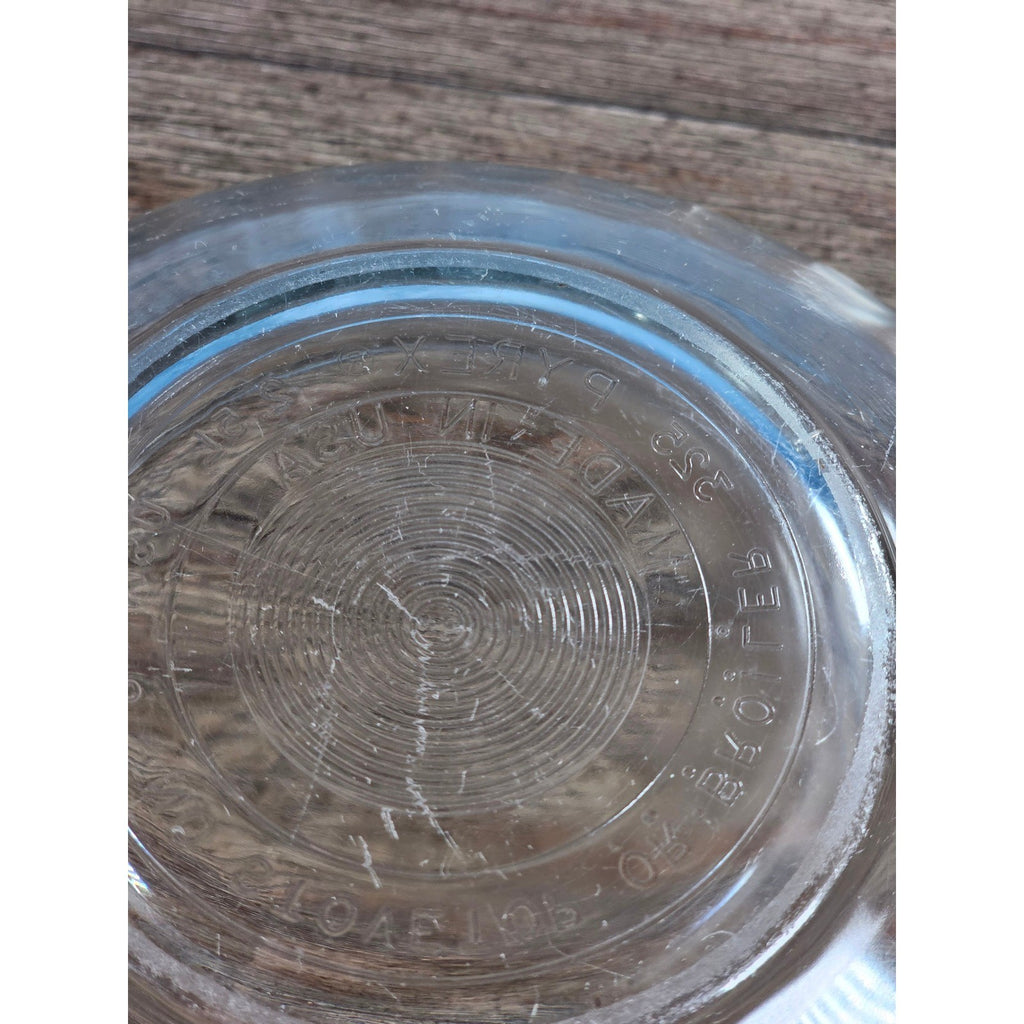 Vintage Clear Glass Mixing Bowl | 9.5" Round Utility Bowl
