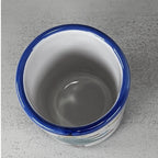 Vintage Vietri Natale Blue Trim Christmas Tree Ceramic Cup
