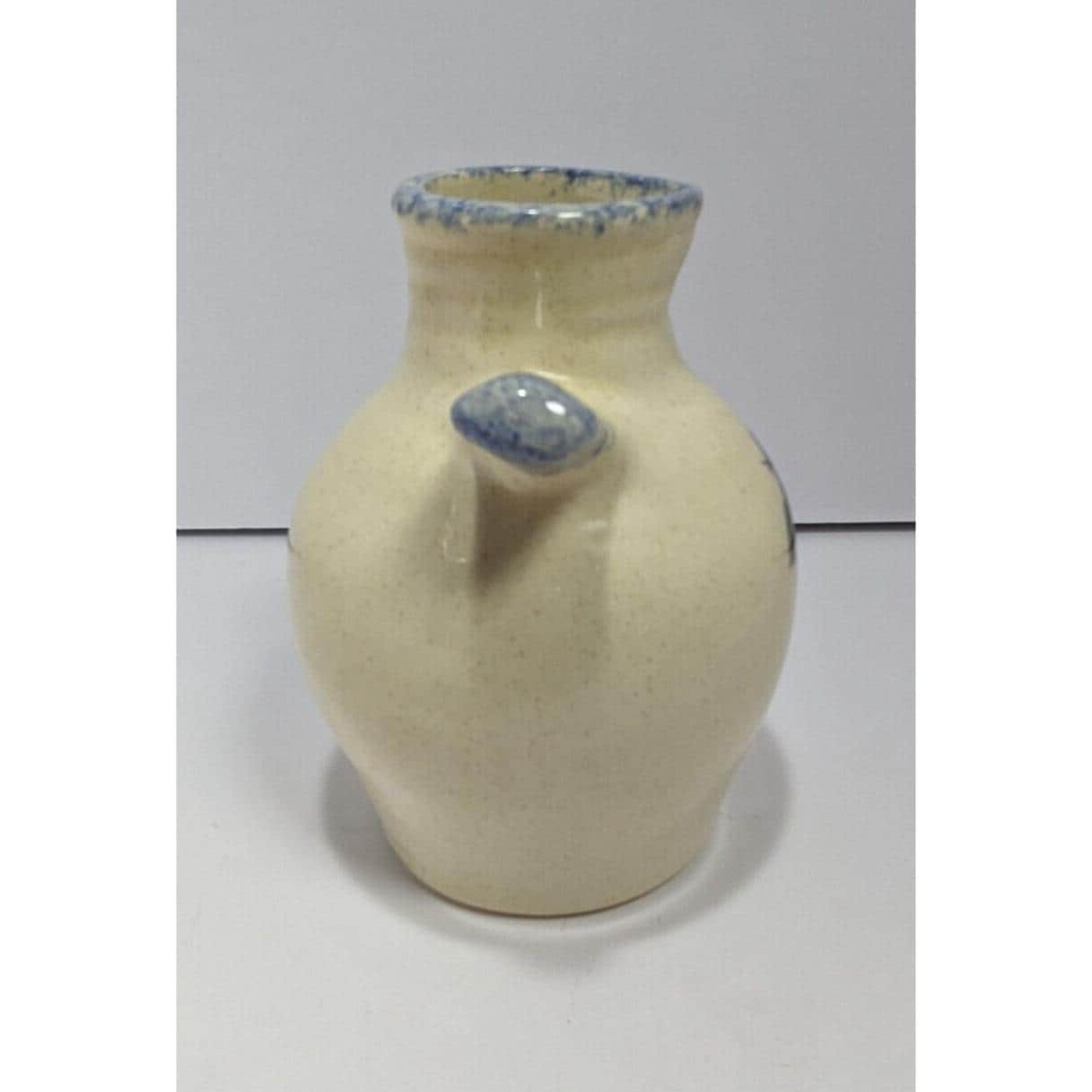 Stoneware Vase Blueberry Design Rustic Ceramic Vase