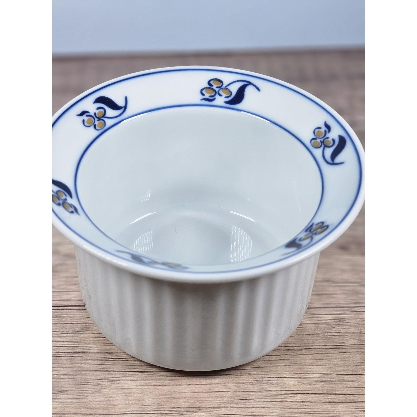 Vintage Dansk Bistro Berries & Cherries Porcelain Ramekin 4.25"