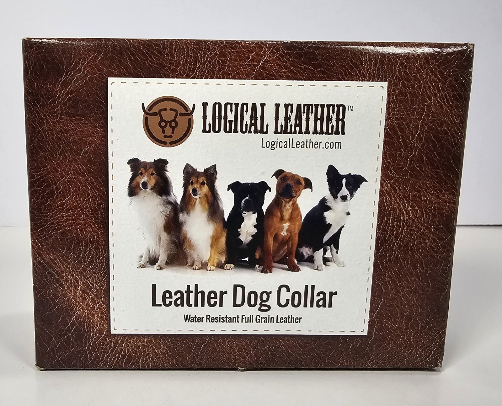 Logical Leather  Dog Collar Size Medium Green
