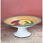 Vintage Noritake Mini Cake Stand Pedestal Scenic Plate 1930s