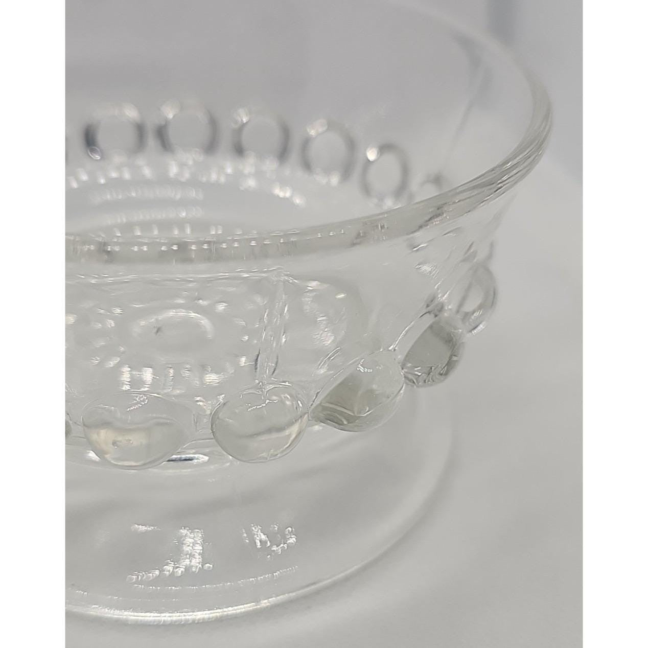Vintage Clear Glass Sundae Dish Footed Ice Cream Dessert Cup