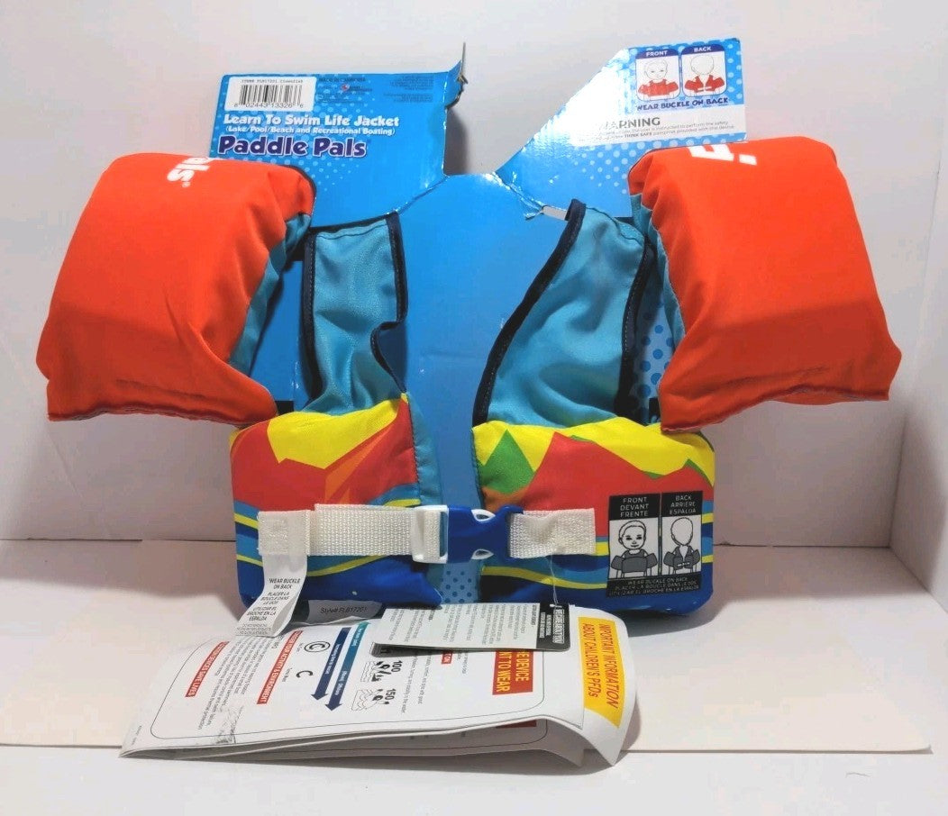 Unisex Fluid Aquatics Child Small Paddle Pals Life Jacket Clown Fish