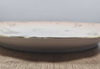 11″ Austria Floral Plate Platter Vintage Porcelain Hand-Painted Gold Trim Rustic