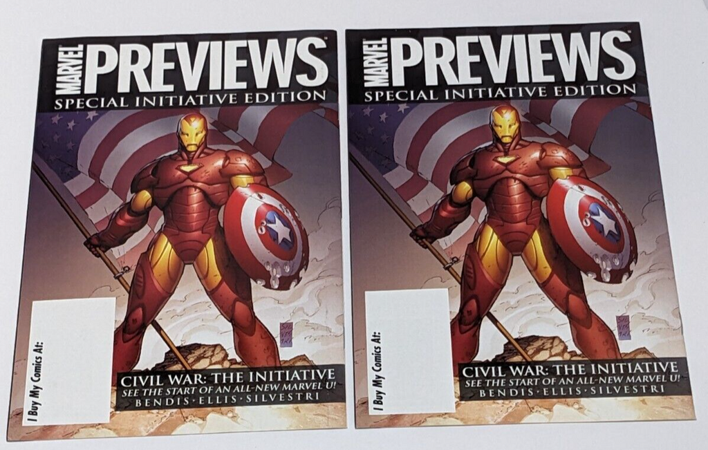Lot of 4 Copies of Marvel Previews Special Initiative Edition 2007