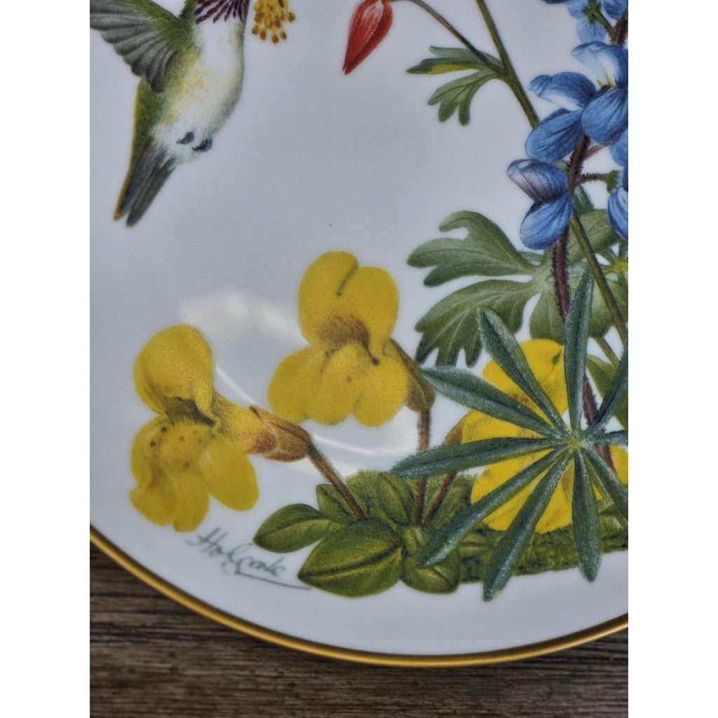 Franklin Mint Northwest Wildflowers Plate 1978 Porcelain