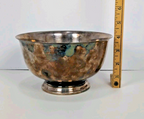 Vintage Webster Wilcox International Silver Co Silver-Plated Oval Bowl 4″×7″