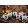 Vintage Rae Dunn Halloween Mug Set of 6 Ceramic Witch Theme Cups