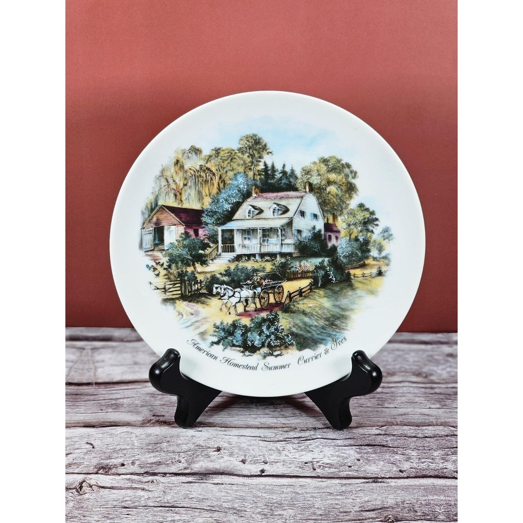 Vintage Currier & Ives American Homestead Summer Collector Plate