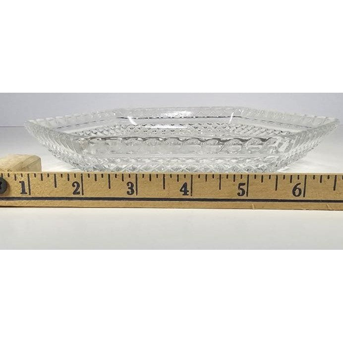 Anchor Hocking Wexford Footed Glass Dish 7.5 Inch Candy Bowl