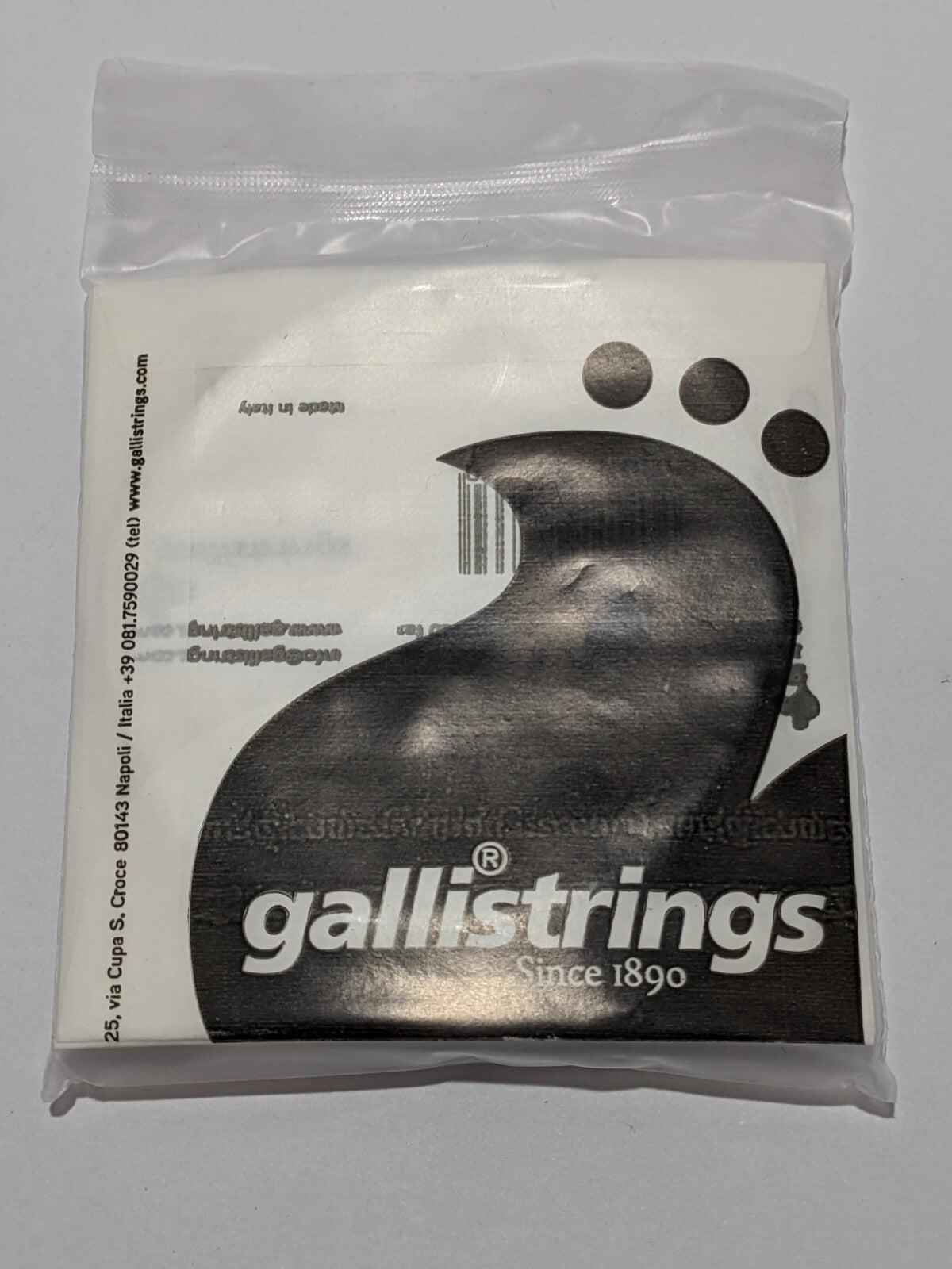 Pack of 10 Galli Silver Plated Single G Strings Gauge: 23 Ball End Medium