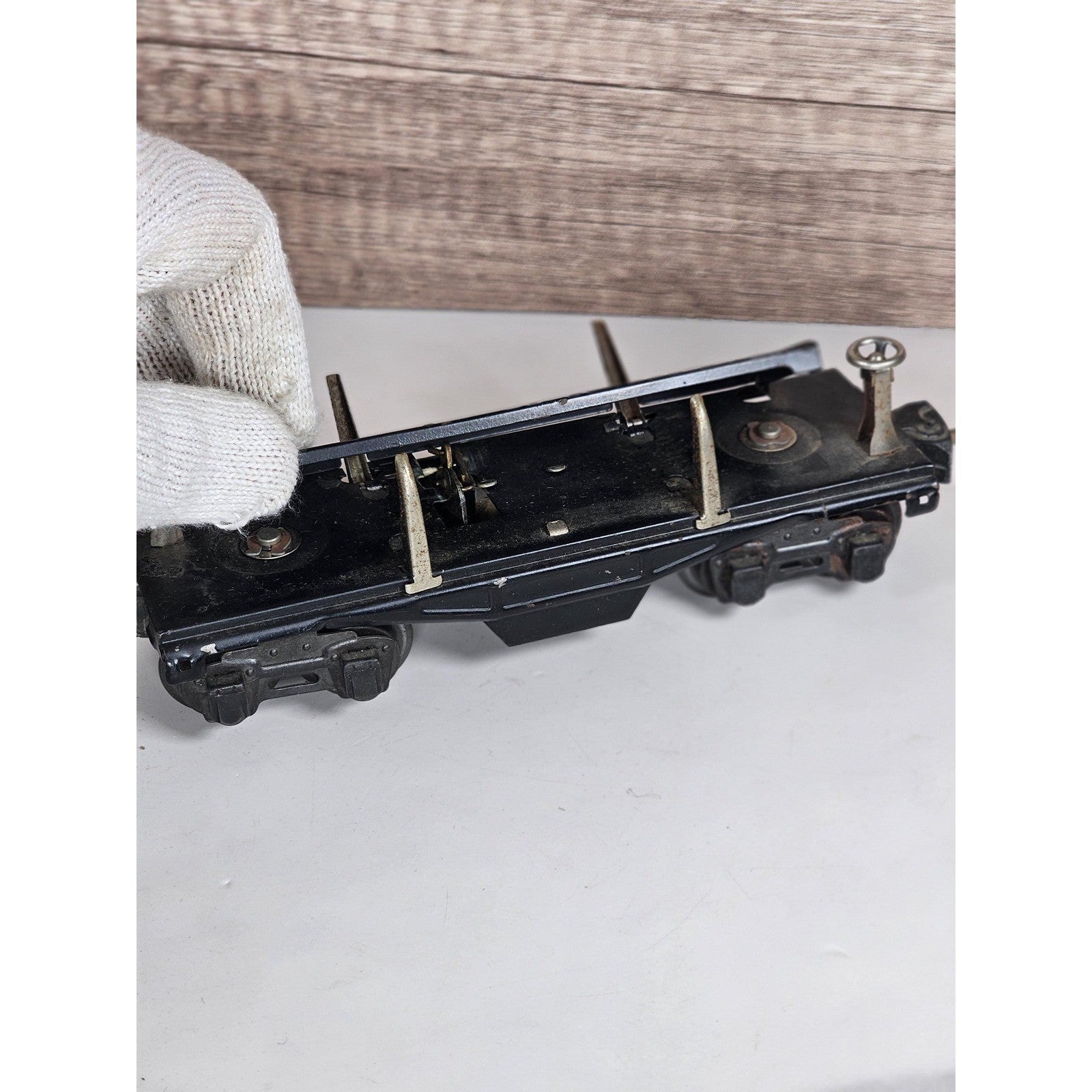 Vintage Lionel 3651 Log Car O Gauge Prewar Train With Original Box