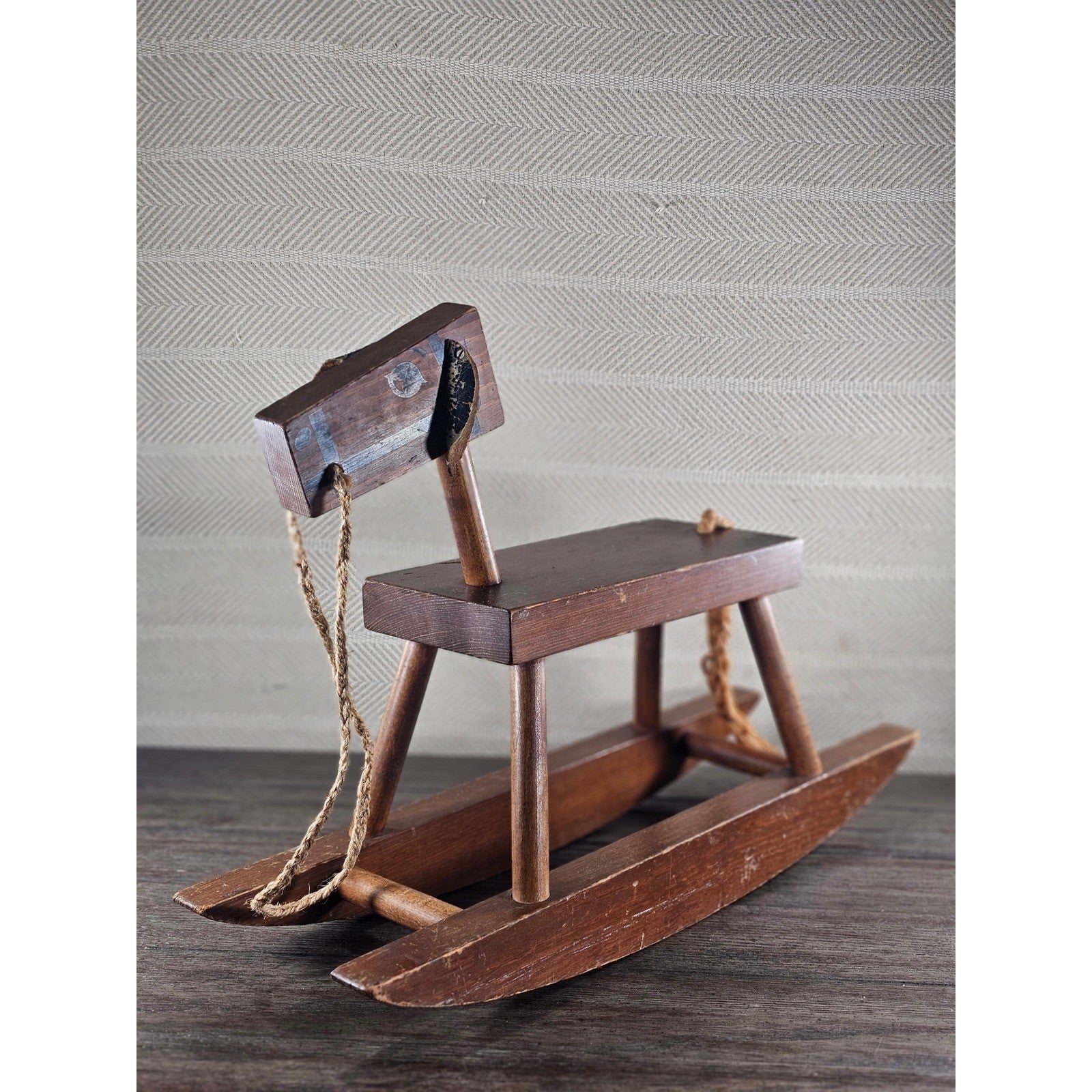 Colonial Wood Products Rocking Horse USA Rustic Nursery Decor