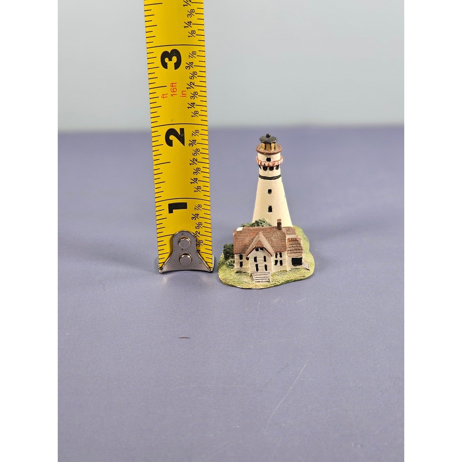 Vintage Grosse Point Lighthouse Thimble Miniature Lighthouse Souvenir
