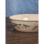 Vintage Pfaltzgraff Floral Oval Baking Dish Oven Microwave Safe USA