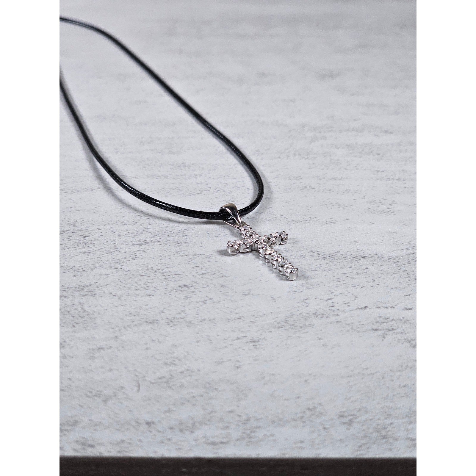 Vintage Sterling Silver Cross Pendant Necklace Faith Jewelry