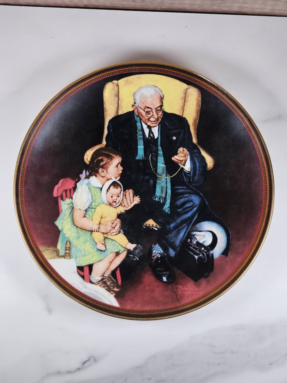 Norman Rockwell “Tender Loving Care” Collector Plate by Knowles – 1988