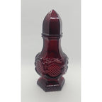 Avon Cape Cod Ruby Red Glass Shaker Bottle Vintage