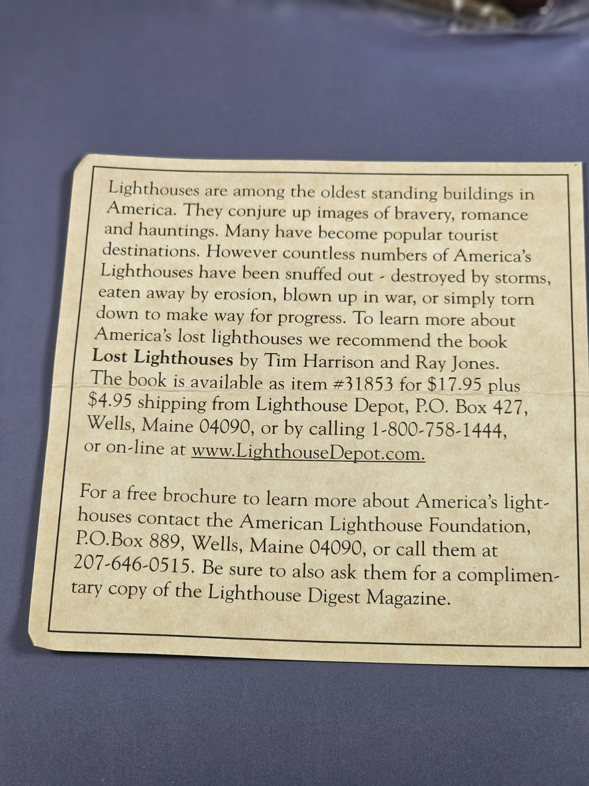 Lefton Historic American Lost Lights Wolf Island Georgia Lighthouse Model