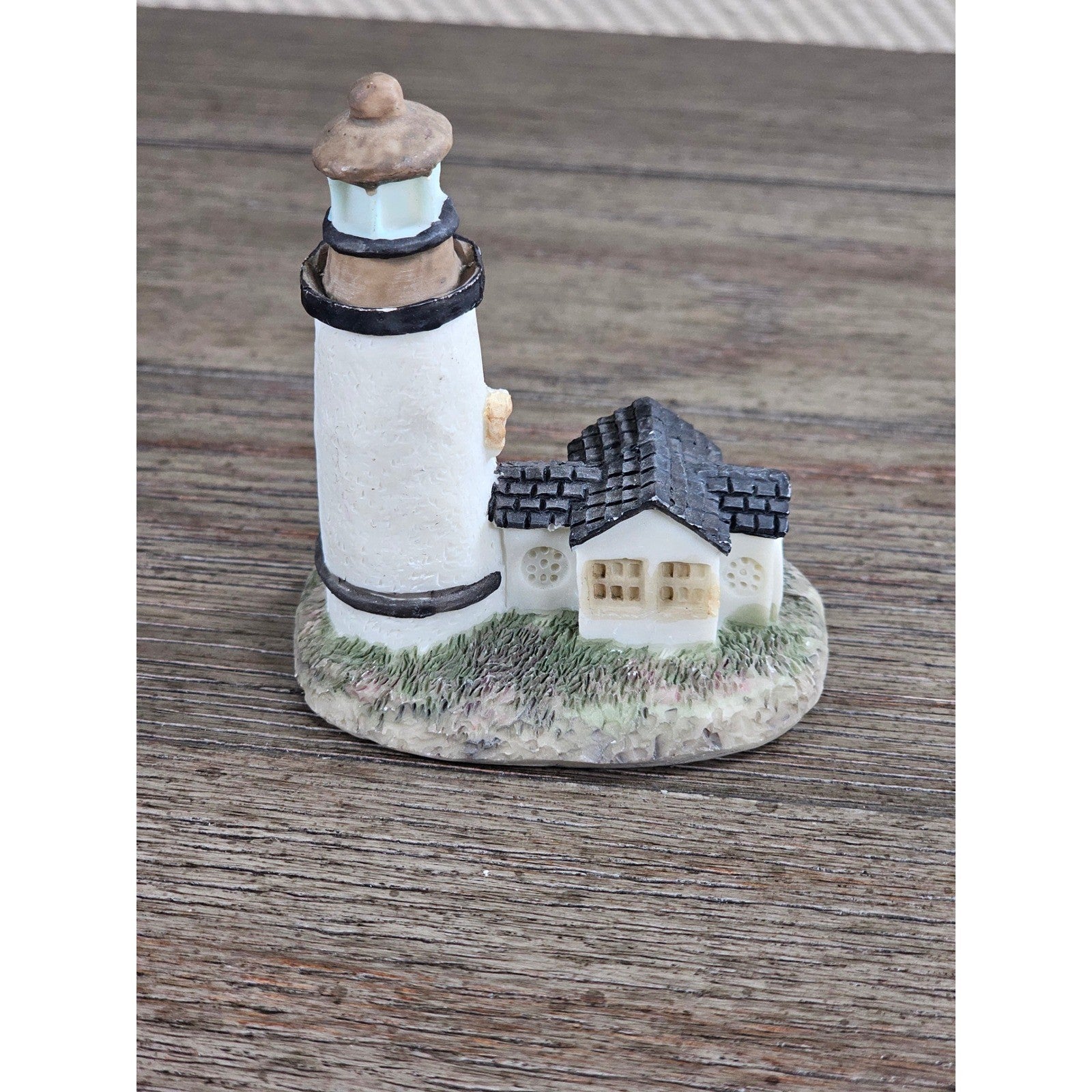 Mini Coastal Lighthouse Figurine Resin Nautical Decor Small Shelf Accent