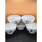 Set Of 5 Rae Dunn Witch Legs Halloween Bowls