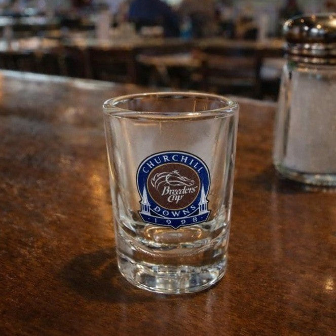 1998 Breeders Cup Churchill Downs Shot Glass Horse Racing
