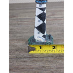 Cape Lookout NC Lighthouse Mini Figurine Resin Coastal Decor