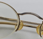 Essence Essentials 2008 Gold/Silver Woman Eyeglasses Half-Rim 48 21 140mm w/case
