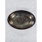 Vintage Silver Plate Oval Serving Dish 10" With Handles