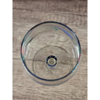 Lenox Floral Wine Goblet Poppy Blue Glass 10 oz Stemware
