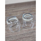 Set of 2 Chivas Etched Rocks Glasses 3.5 x 3 Inch Whisky Tumblers