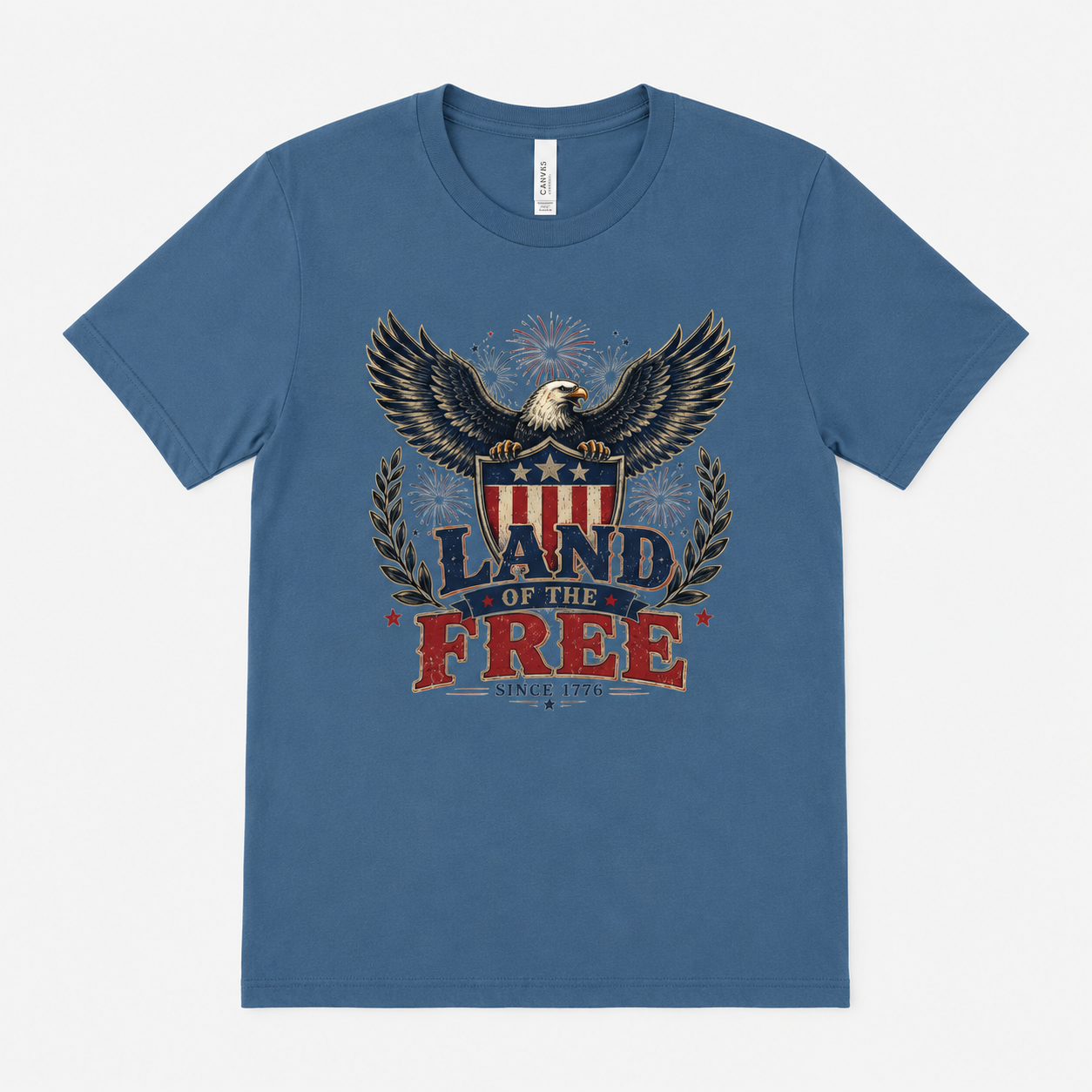 Land of the Free Eagle Shirt, Patriotic 4th of July USA Tee